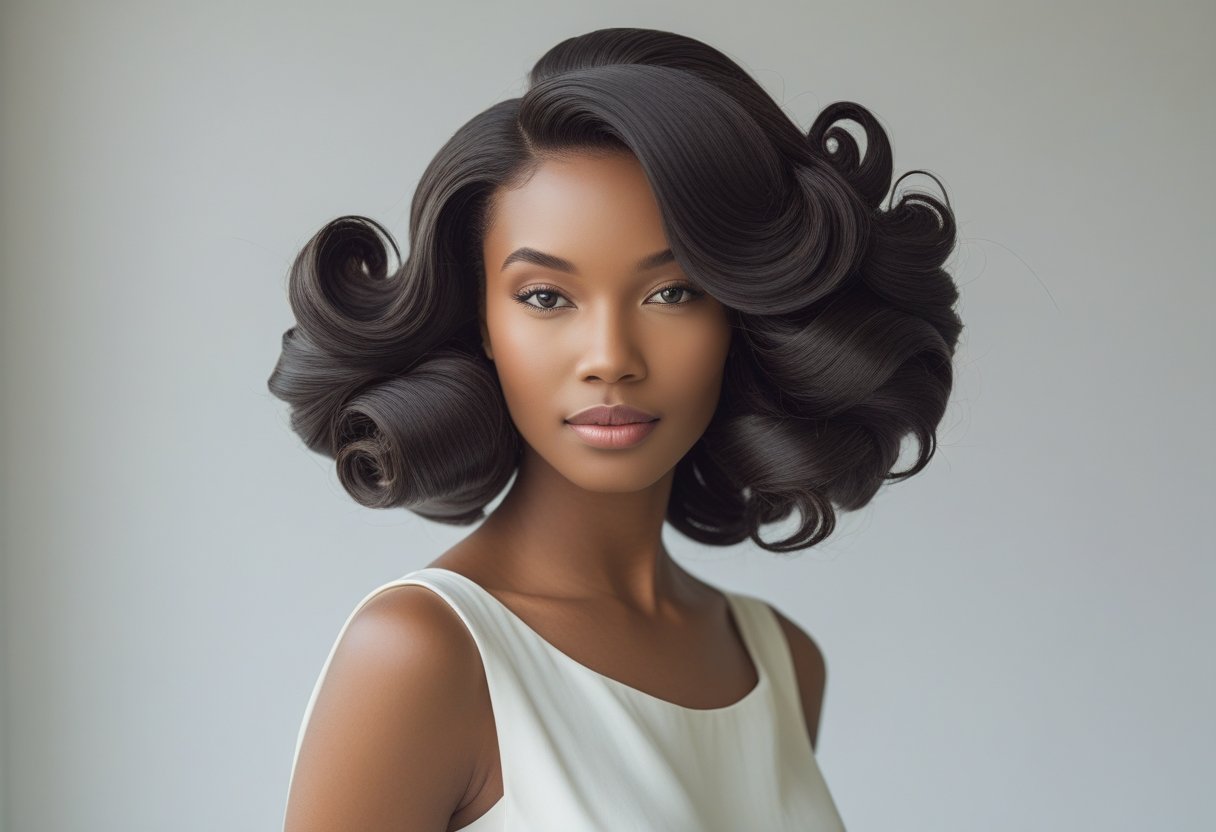 髪が多いヘアスタイル:ボリューム活かす最新カット術と扱いやすいアレンジ法 4 髪が多い人の美しく整えられたヘアスタイルの写真。