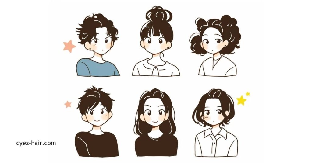 ヘアスタイルイラストの重要性と活用方法|最新トレンドから描き方まで解説 2 カジュアルスタイル
