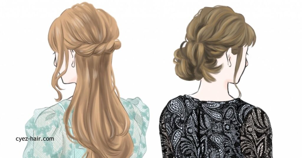 ヘアスタイルイラストの重要性と活用方法|最新トレンドから描き方まで解説 3 フォーマルスタイル