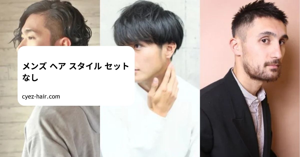 メンズ ヘア スタイル セット なし