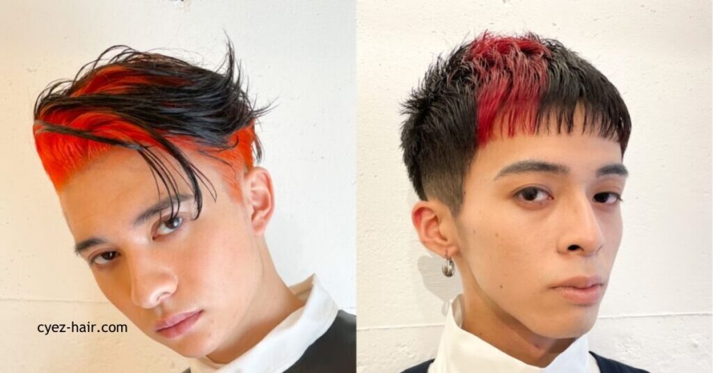 高校生必見!2025年メンズヘアスタイル最新トレンドとスタイリングガイド 13 レッド系