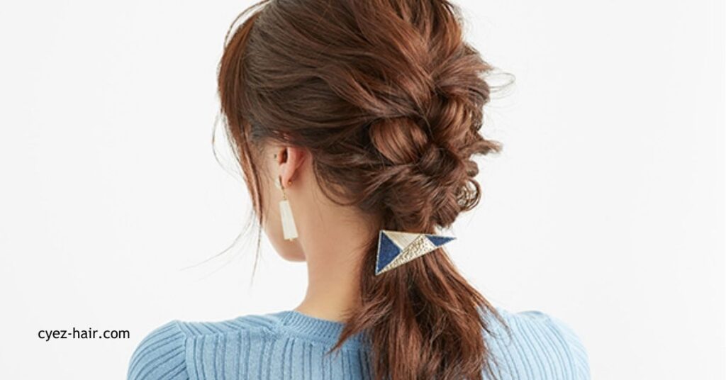 三つ編みヘアスタイル完全ガイド|種類、作り方、アレンジ法を徹底解説 7 三つ編み×くるりんぱアレンジ