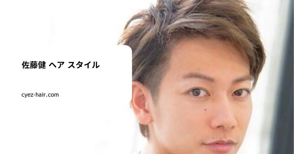 佐藤健 ヘア スタイル