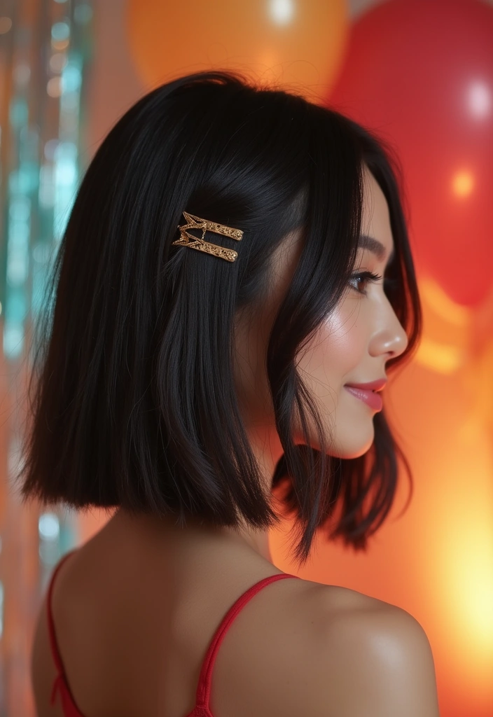 祭ヘアスタイル|華やかで映える髪型30選 10 祭ヘアスタイル|華やかで映える髪型30選 - 10. トレンドのボブスタイル