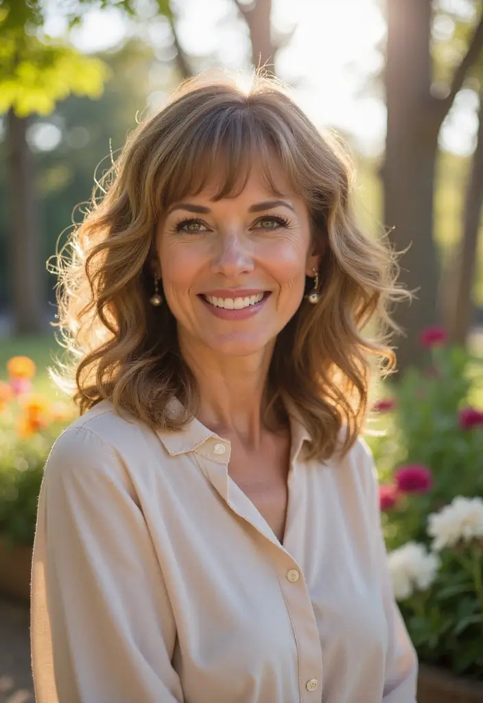 ヘアスタイル50代ショート｜似合う若見え髪型30選 - 10. ウェーブバング