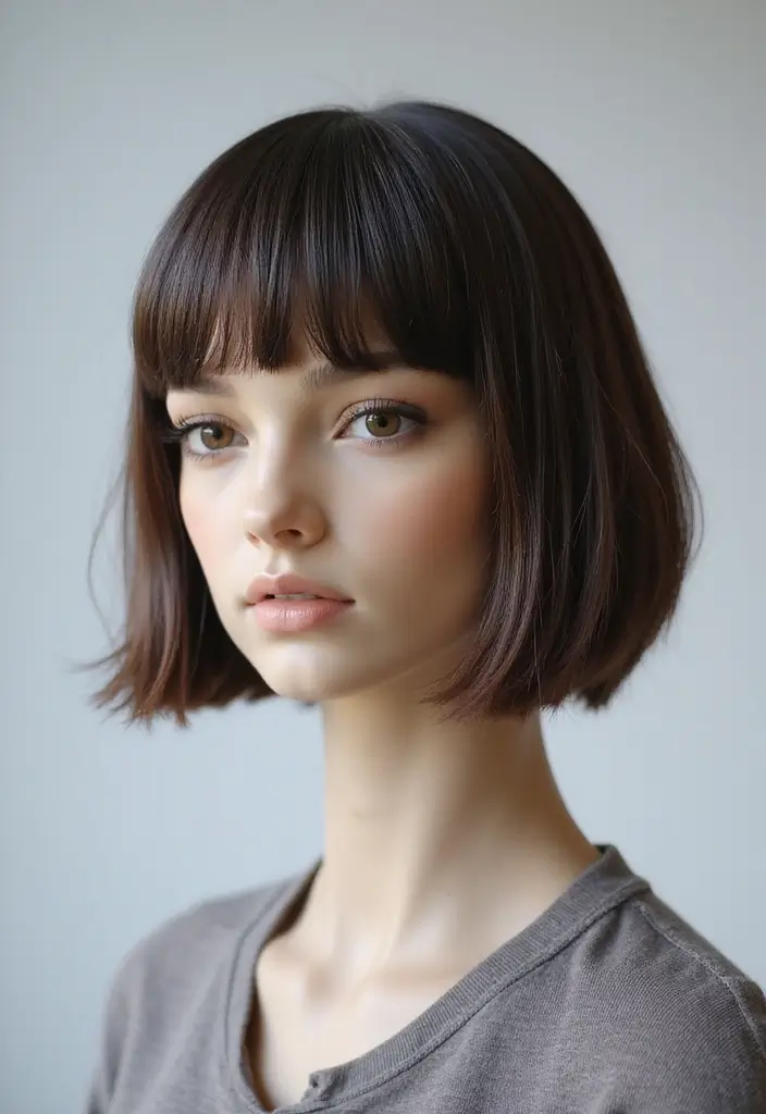 シニア薄毛ヘアスタイル25選｜自然にカバーできる大人の髪型 - 11. バングでフレッシュな印象