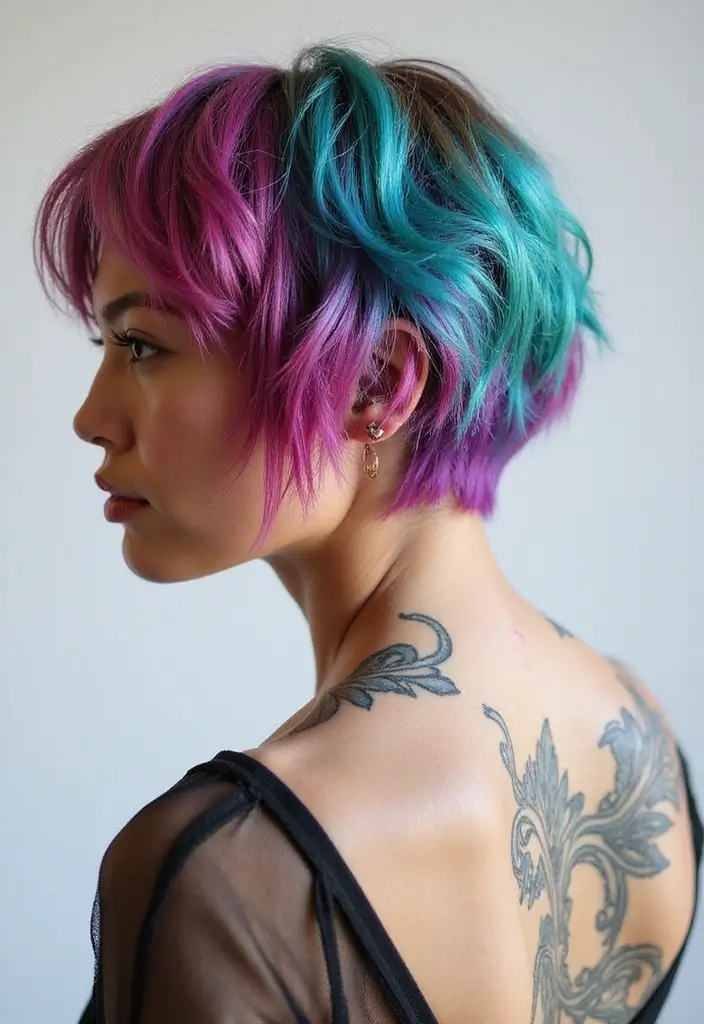 モード系ヘアスタイル25選｜個性を引き立てる最新ヘアカタログ - 11. アートショート