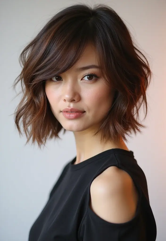韓流ヘアスタイル｜旬のKビューティ髪型30選 - 11. アシンメトリックカット