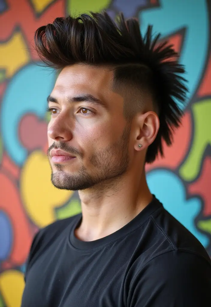 メンズヘアスタイル刈り上げ｜爽やかで男らしい25選 - 12. モヒカンスタイル