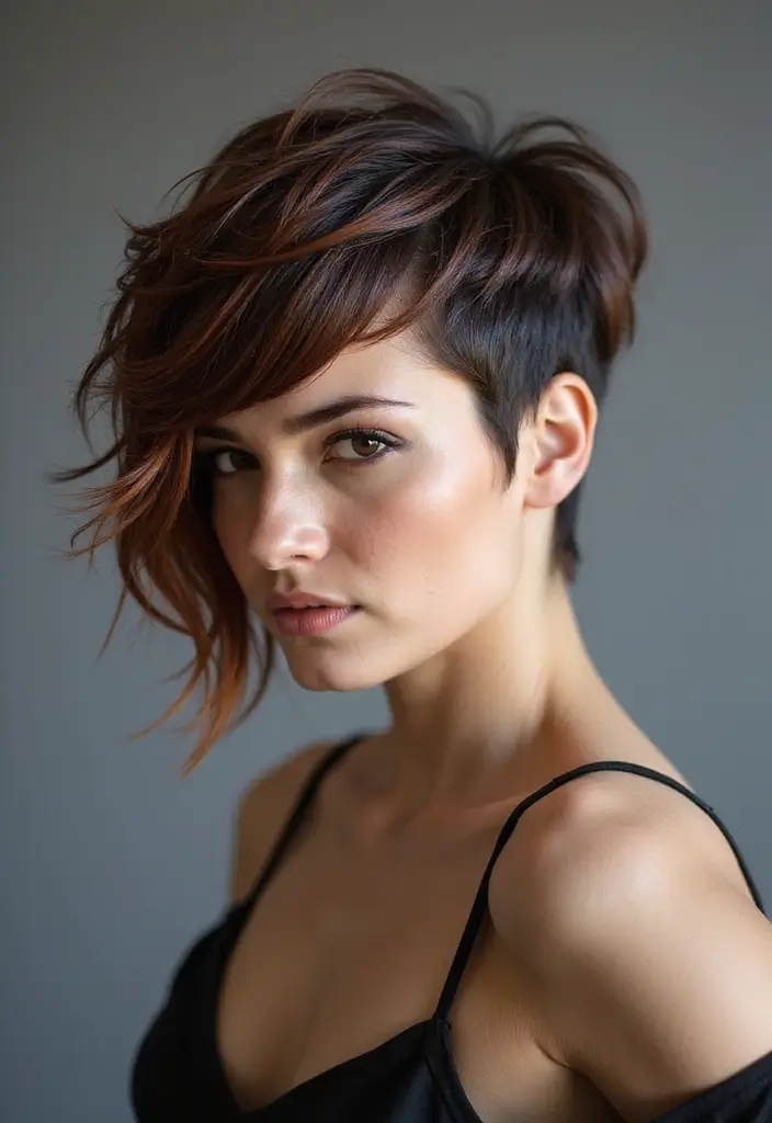 モデルヘアスタイル30+選｜ファッション誌風のおしゃれアレンジ集 - 13. モダンなアシンメトリーカット