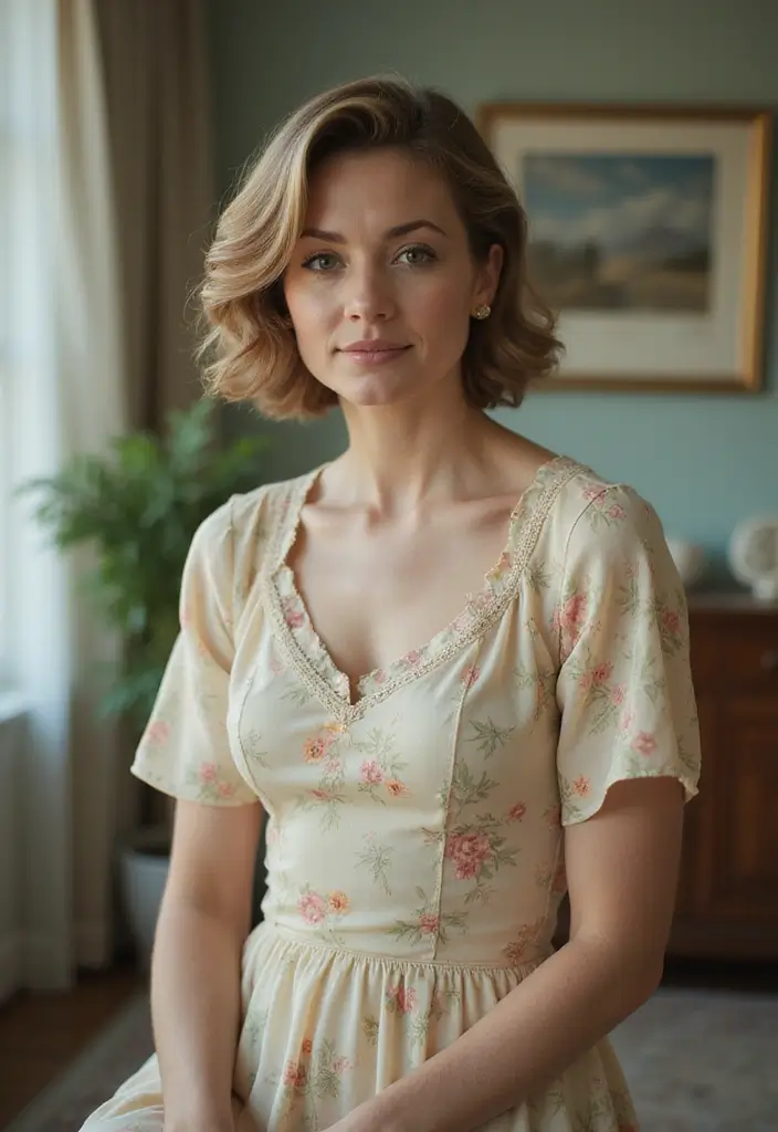 ヘアスタイル50代ショート｜似合う若見え髪型30選 - 13. ヴィンテージボブ