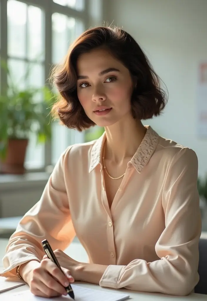 オフィスヘアスタイル25選｜働く女性に似合うきちんと感アレンジ - 13. オフィスフラップ