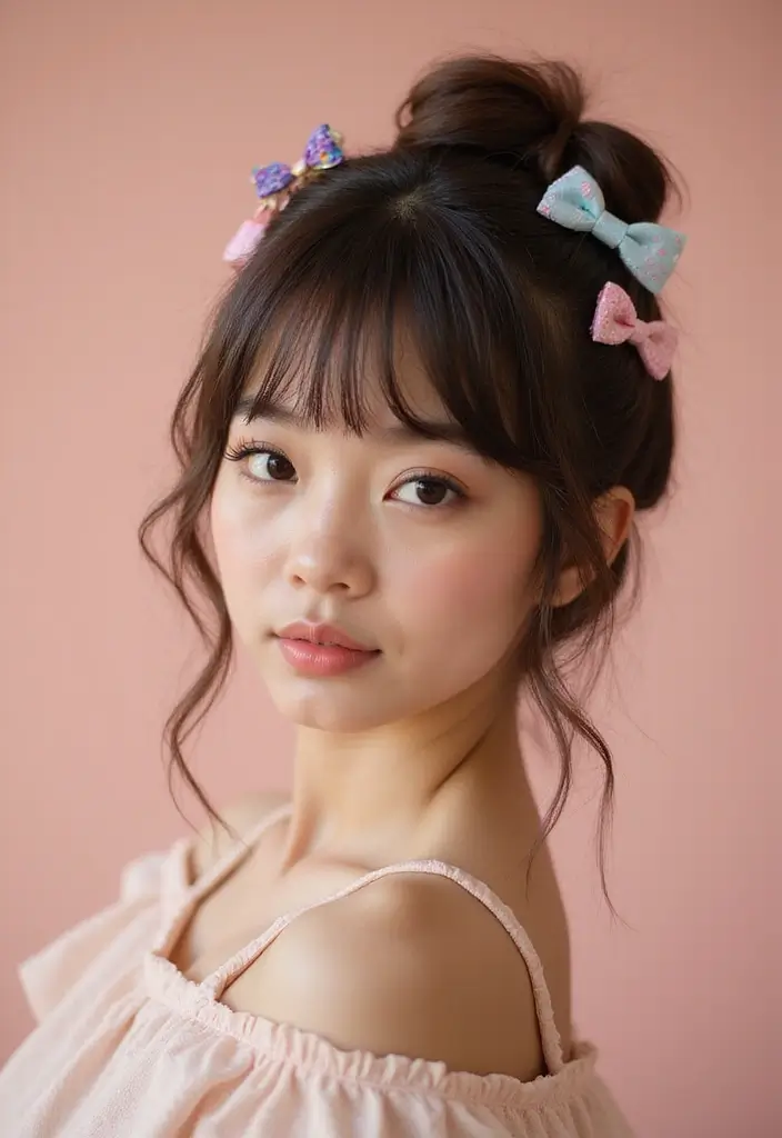 ヘアスタイルお団子30+選｜簡単かわいいまとめ髪アイデア - 13. ショートヘアのお団子