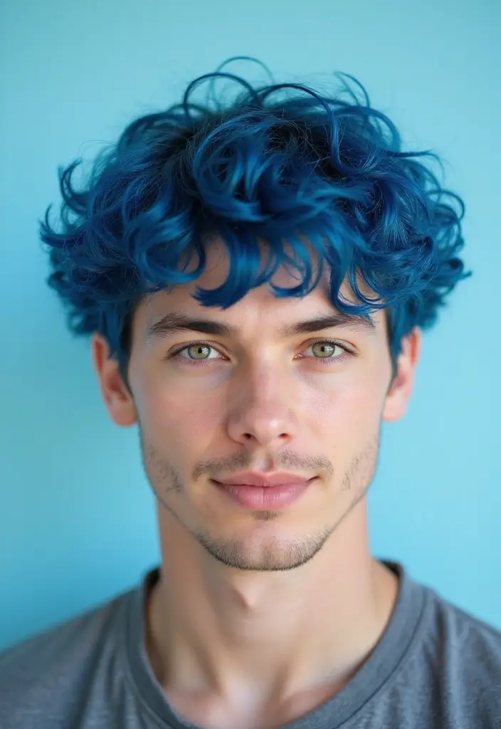 メンズヘアスタイル天パ｜活かせるおしゃれ髪型30選 - 13. インディゴバング