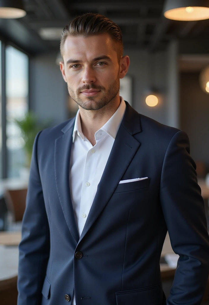 メンズヘアスタイル刈り上げ｜爽やかで男らしい25選 - 13. クラシックオールバック