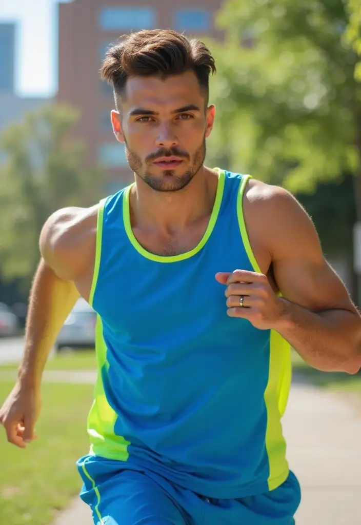 メンズヘアスタイル面長｜バランスよく見える30選 - 13. スポーティスタイル