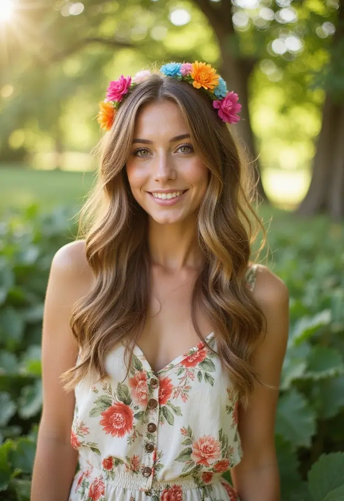 和服ヘアスタイル｜上品で華やかな髪型25選 - 14. 髪飾り付きカジュアルスタイル