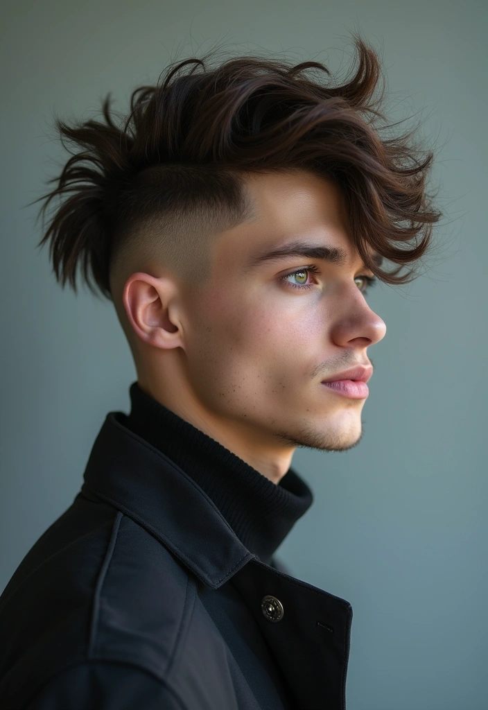 メンズヘアスタイル刈り上げ｜爽やかで男らしい25選 - 15. アシンメトリックスタイル