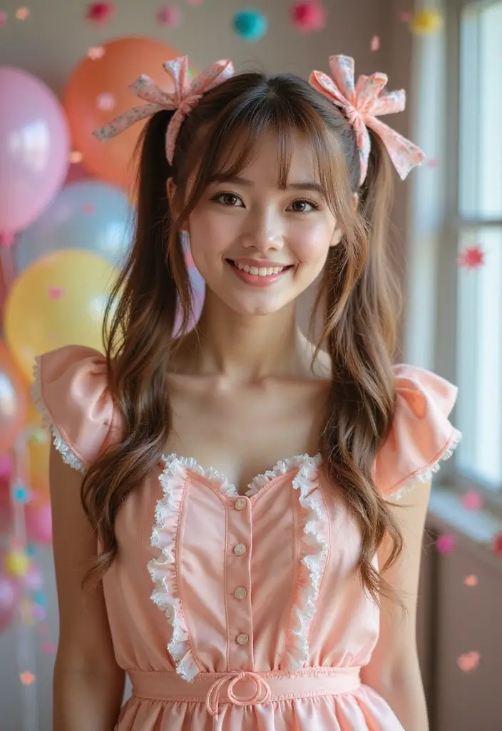 祭ヘアスタイル|華やかで映える髪型30選 16 祭ヘアスタイル|華やかで映える髪型30選 - 16. キュートなツインテール