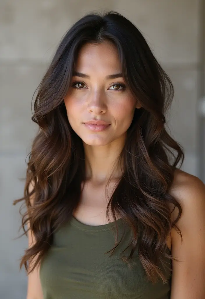 ヘアスタイルインナーカラー30選|さりげなく映えるおしゃれカラー集 16 ヘアスタイルインナーカラー30選|さりげなく映えるおしゃれカラー集 - 16. オリーブグリーンで自然派スタイル