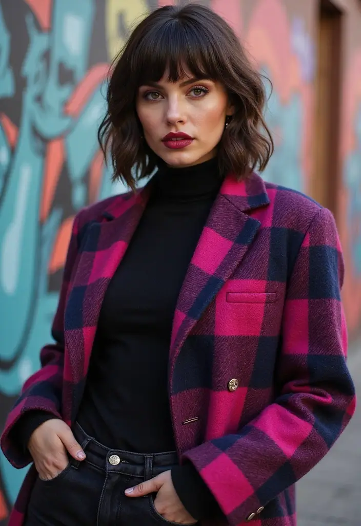 ヘアスタイル前髪あり30選｜若見えする人気デザイン集 - 16. スタイリッシュなアシンメトリーバング