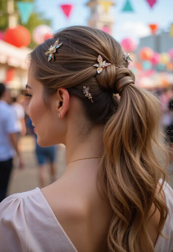 祭ヘアスタイル|華やかで映える髪型30選 17 祭ヘアスタイル|華やかで映える髪型30選 - 17. 流行のオシャレポニーテール