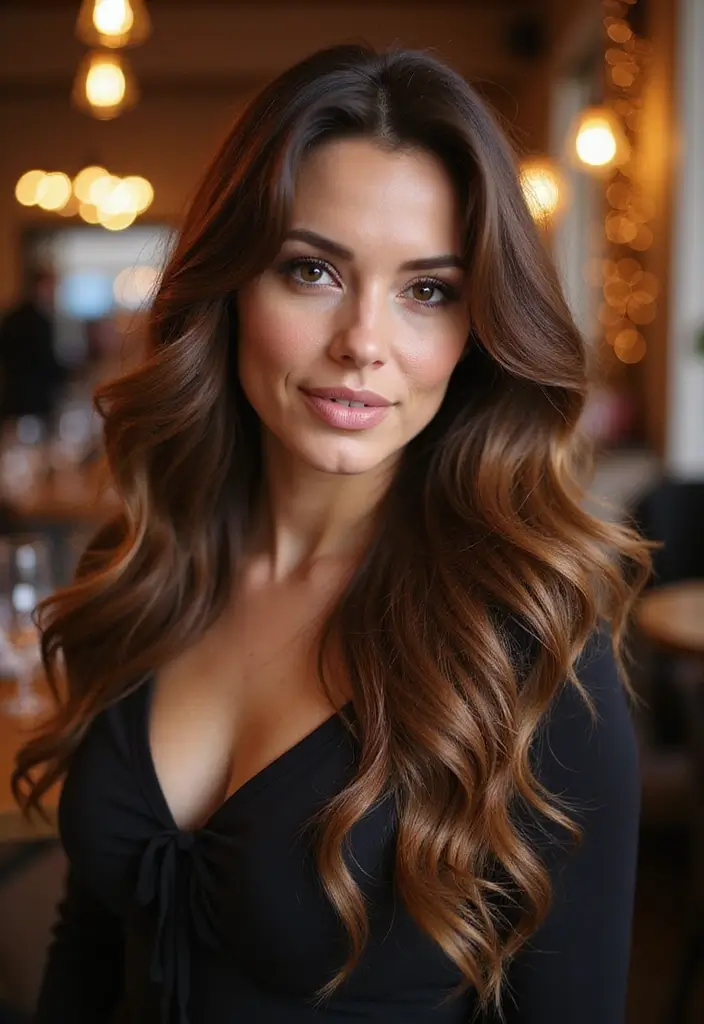 40代ヘアスタイルロング30+選｜大人女性の艶感ある髪型まとめ - 18. ハードウェーブ