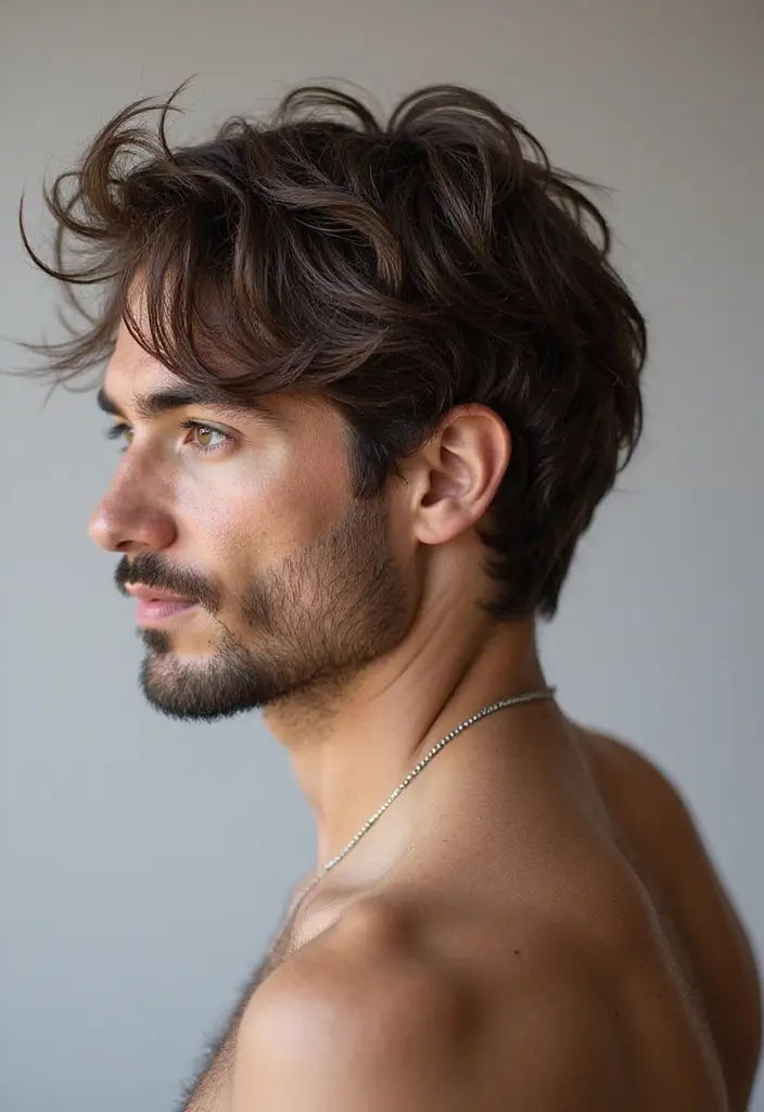 メンズヘアスタイル直毛25選｜硬い髪でも決まるおしゃれカット - 18. ラフなテクスチャー