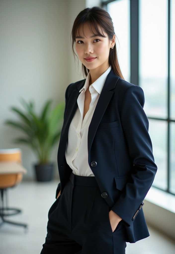 ヘアスタイル前髪あり30選｜若見えする人気デザイン集 - 18. シンプルなノーバング