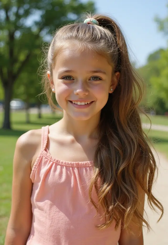 小学生女子ヘアスタイル｜学校もOKなおしゃれ髪型30選 - 18. 管理のしやすいロングヘア