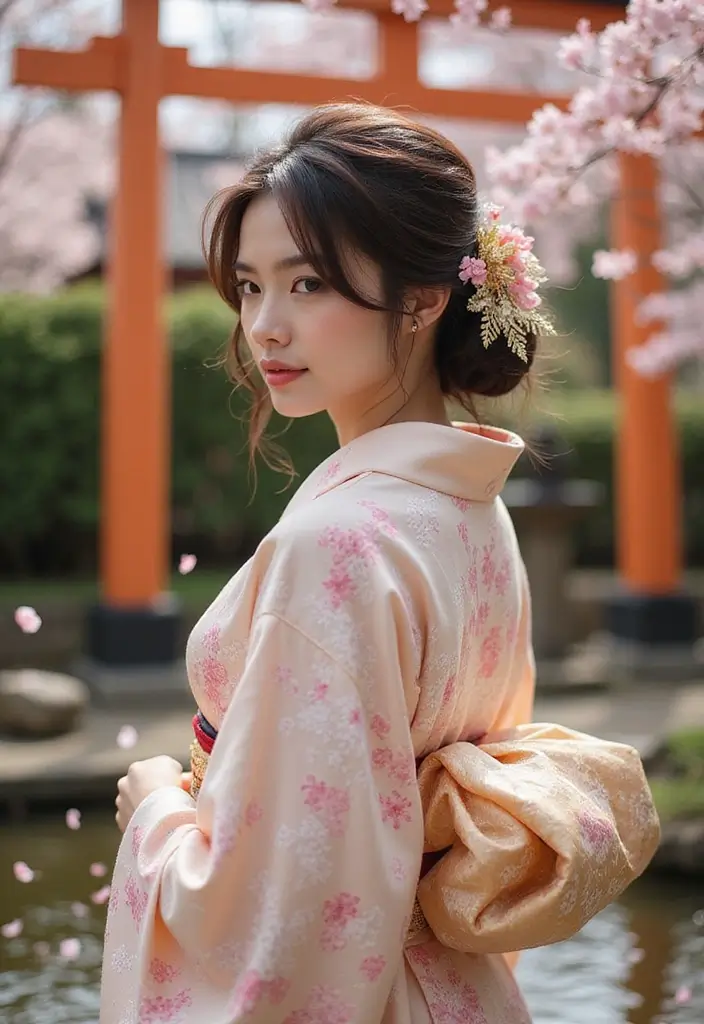 祭ヘアスタイル|華やかで映える髪型30選 19 祭ヘアスタイル|華やかで映える髪型30選 - 19. 和風のダウンスタイル