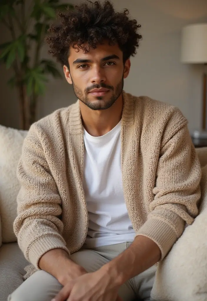 メンズヘアスタイル刈り上げ｜爽やかで男らしい25選 - 19. ナチュラルカール