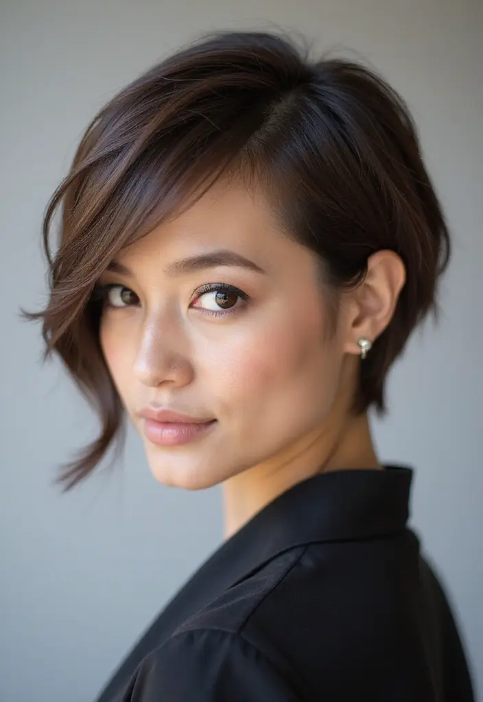 ヘアスタイルセンターパート30選｜小顔効果もある大人の髪型集 - 20. ピクシーカット