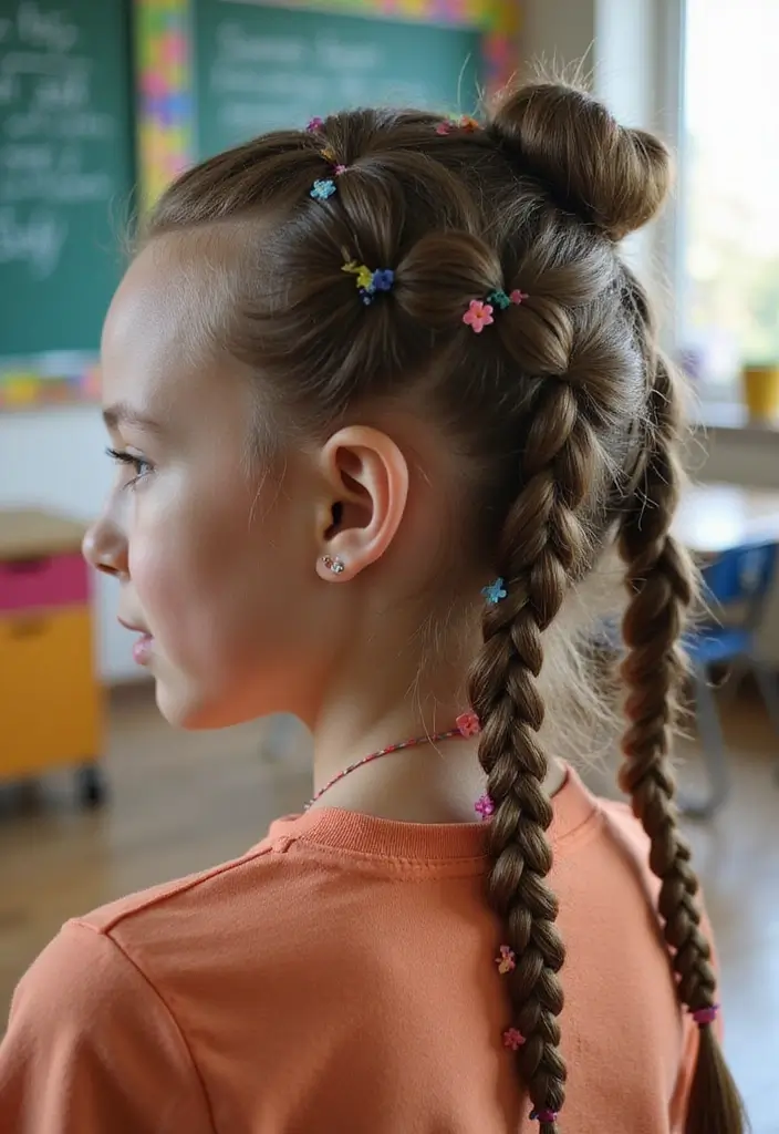 小学生女子ヘアスタイル｜学校もOKなおしゃれ髪型30選 - 20. セルフブレイド