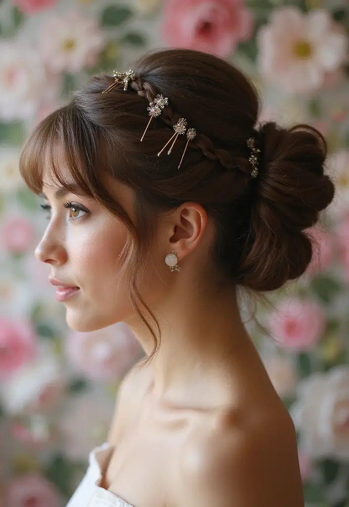 ヘアスタイル名前25+選｜覚えておきたい定番ヘア用語リスト - 22. クラウンバン (Crown Bun)