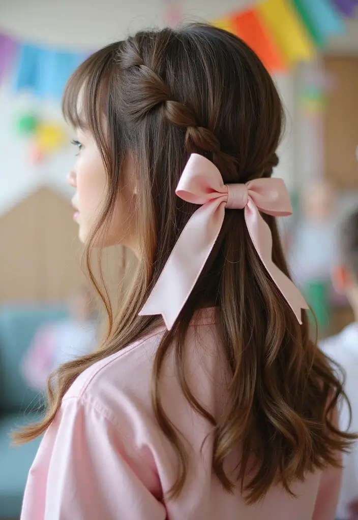 高校生ヘアスタイル｜垢抜ける人気髪型25選 - 22. リボンアレンジ
