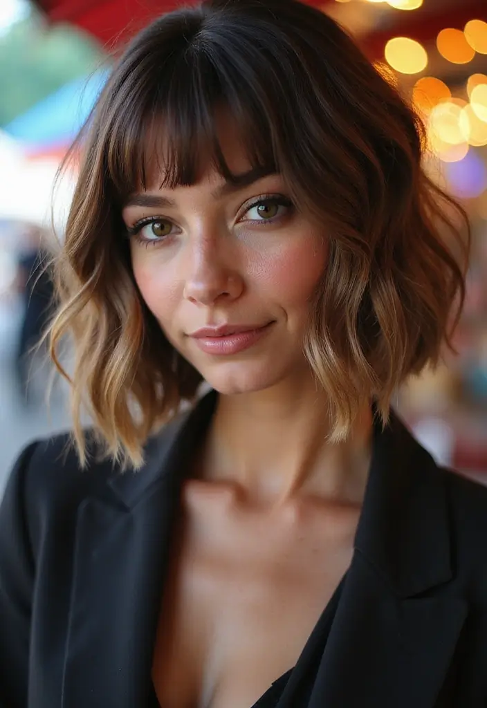 祭ヘアスタイル|華やかで映える髪型30選 23 祭ヘアスタイル|華やかで映える髪型30選 - 23. 髪型のアシンメトリーボブ