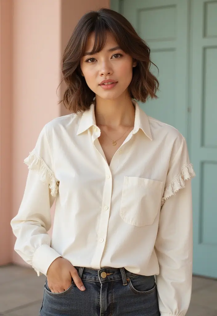 ヘアスタイルセンターパート30選｜小顔効果もある大人の髪型集 - 23. ショートレイヤー