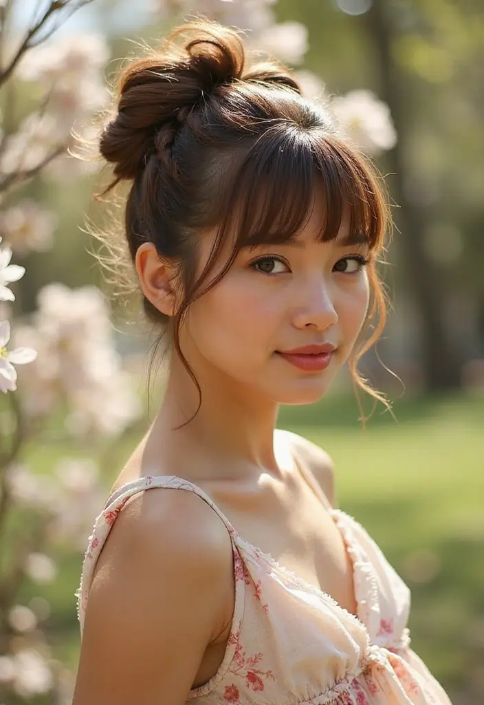モデルヘアスタイル30+選｜ファッション誌風のおしゃれアレンジ集 - 26. トレンディなバンツイスト