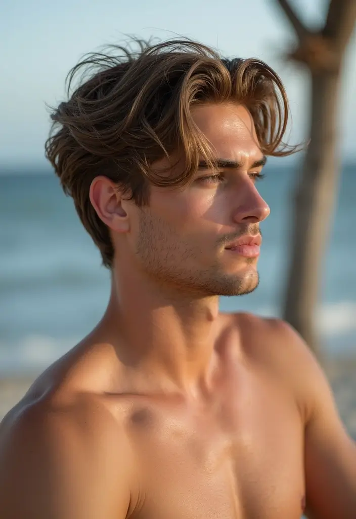 メンズヘアスタイル面長｜バランスよく見える30選 - 26. ウェーブショート