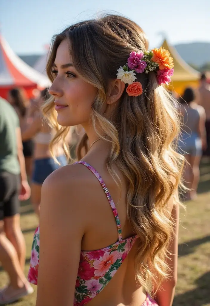 祭ヘアスタイル|華やかで映える髪型30選 27 祭ヘアスタイル|華やかで映える髪型30選 - 27. 流行のフリルスタイル