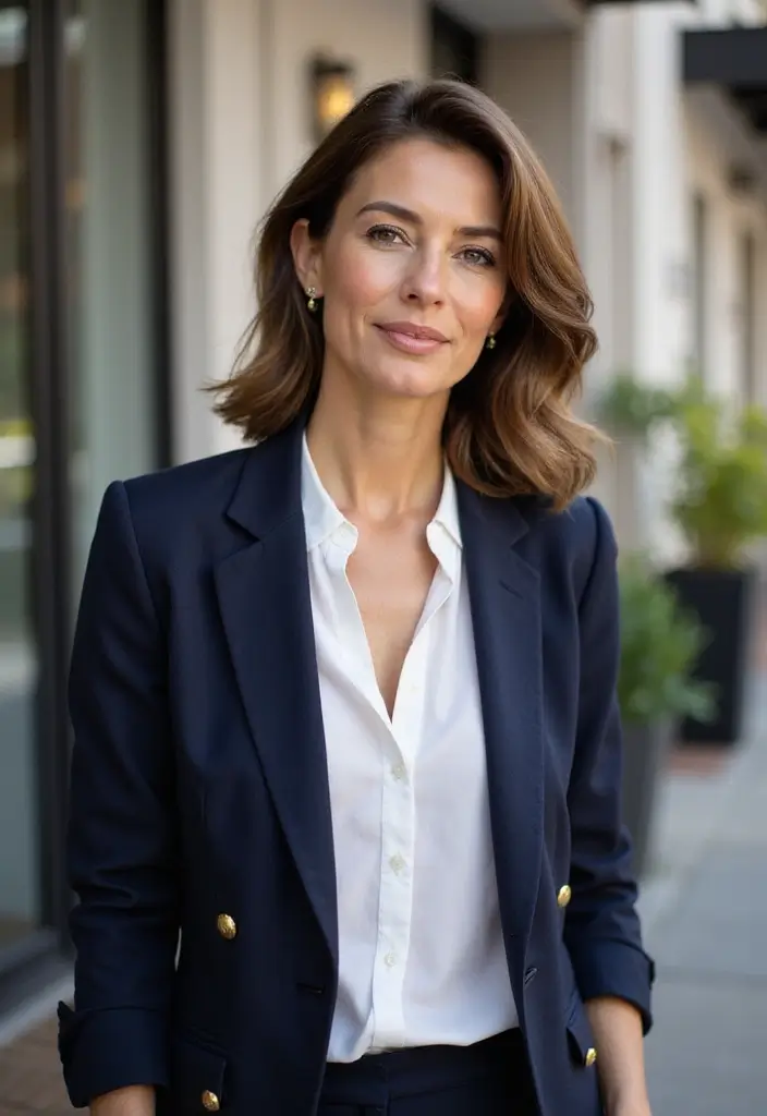 ヘアスタイル50代ショート｜似合う若見え髪型30選 - 27. サイドパート