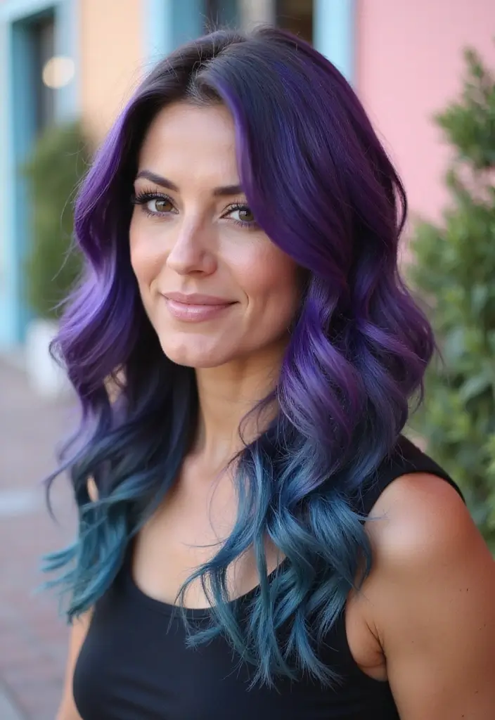 40代ヘアスタイルロング30+選｜大人女性の艶感ある髪型まとめ - 29. トレンドのヘアカラー