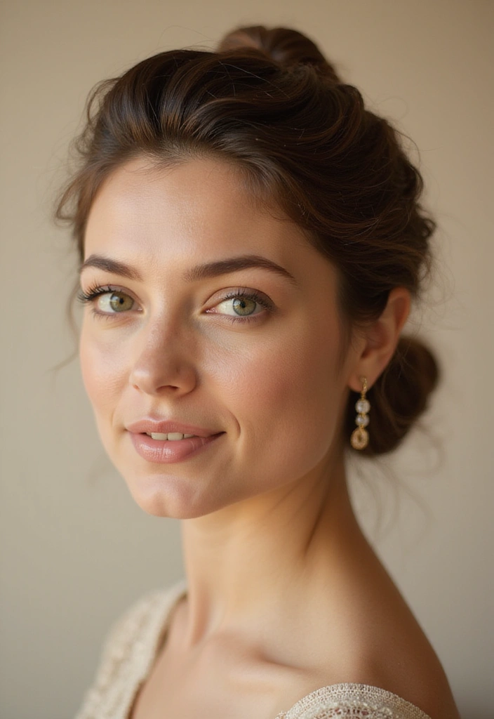 ヘアスタイルセンターパート30選｜小顔効果もある大人の髪型集 - 29. サテンノット