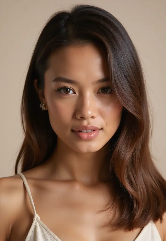 縮毛ヘアスタイル25選｜大人可愛いストレートアレンジ集 - 3. フラットストレート