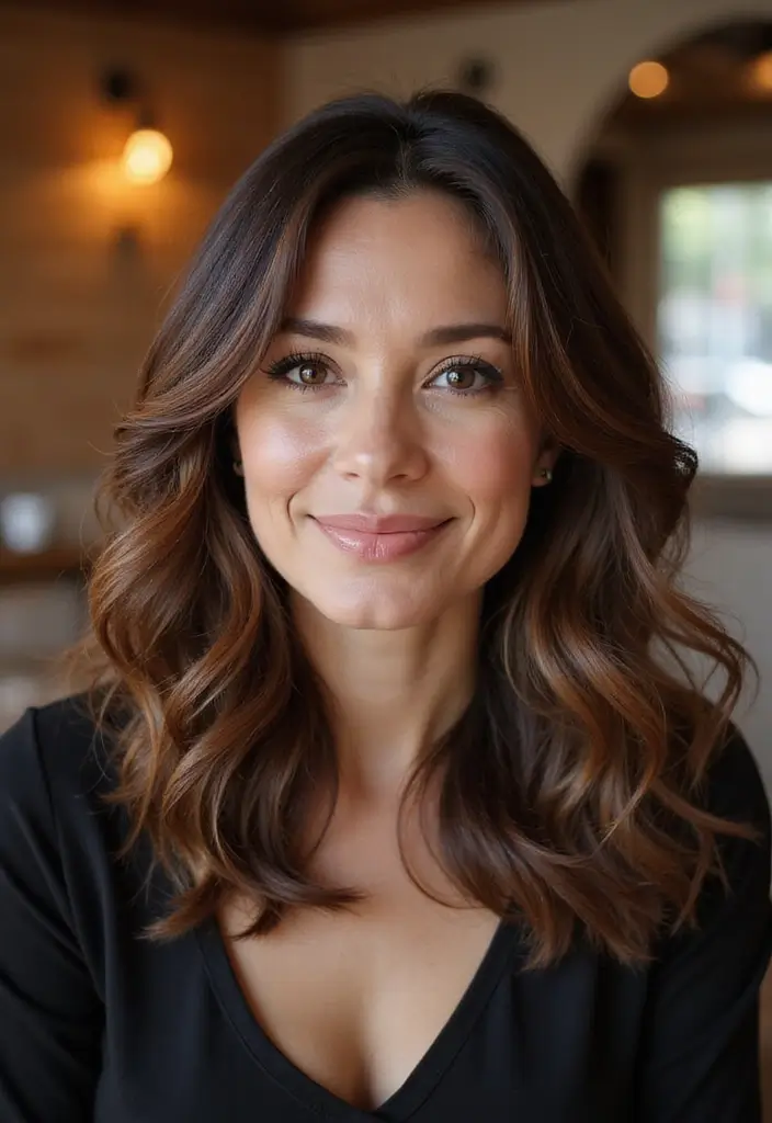 40代ヘアスタイルロング30+選｜大人女性の艶感ある髪型まとめ - 40. 髪型を通じてのコミュニケーション