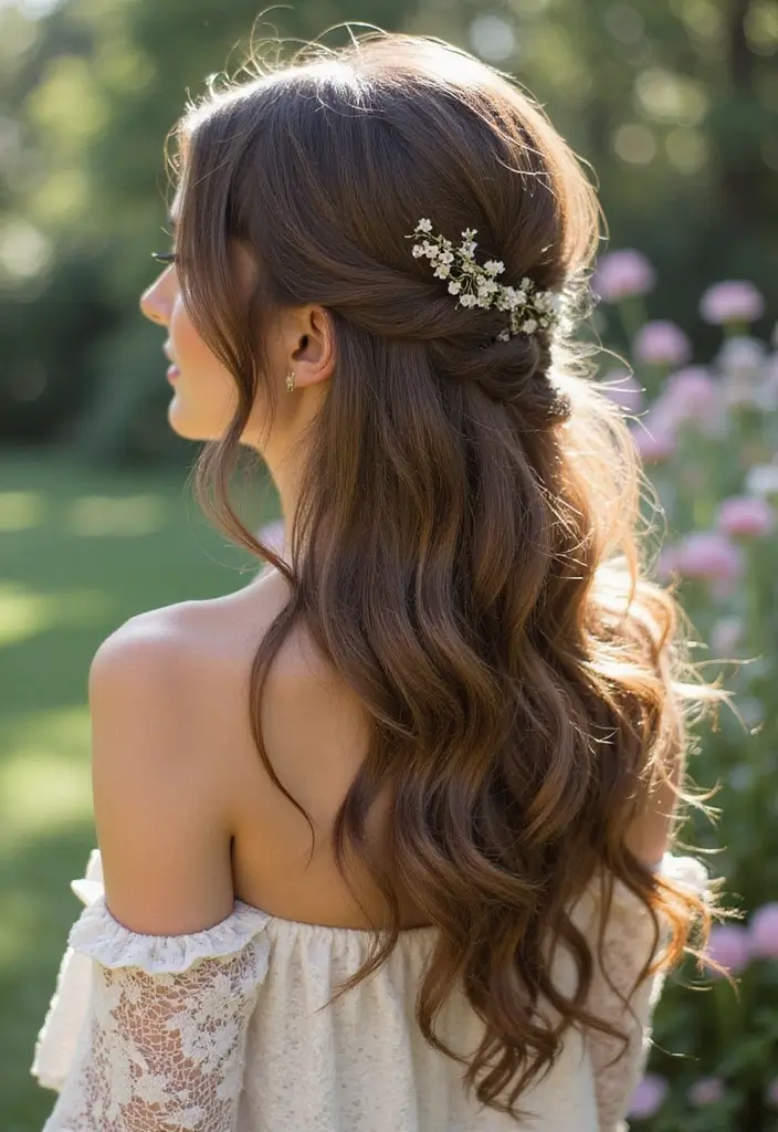 和服ヘアスタイル｜上品で華やかな髪型25選 - 4. ルーズなウェーブスタイル