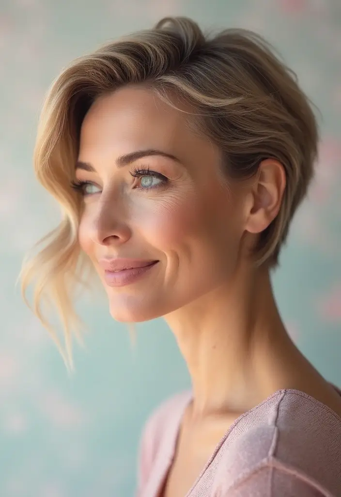50代ヘアスタイル丸顔｜小顔効果抜群の25選 - 5. ショートカット