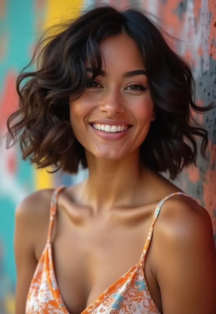 ボブヘアスタイル｜小顔見えする人気の25選 - 5. バウンシーボブ