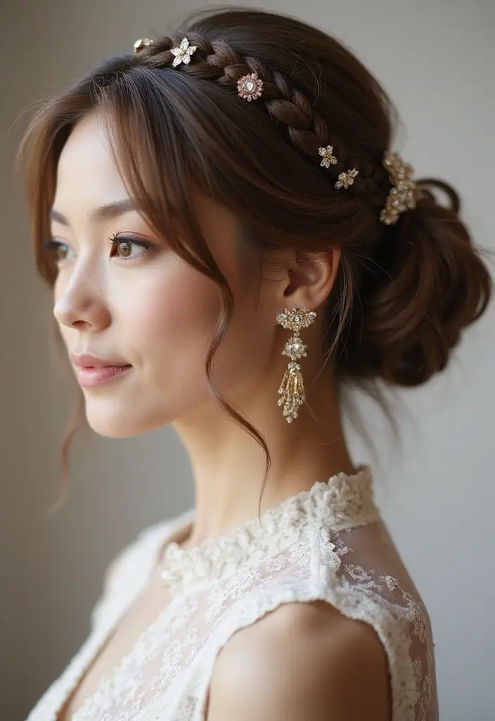 和服ヘアスタイル｜上品で華やかな髪型25選 - 5. サイドシニヨンスタイル